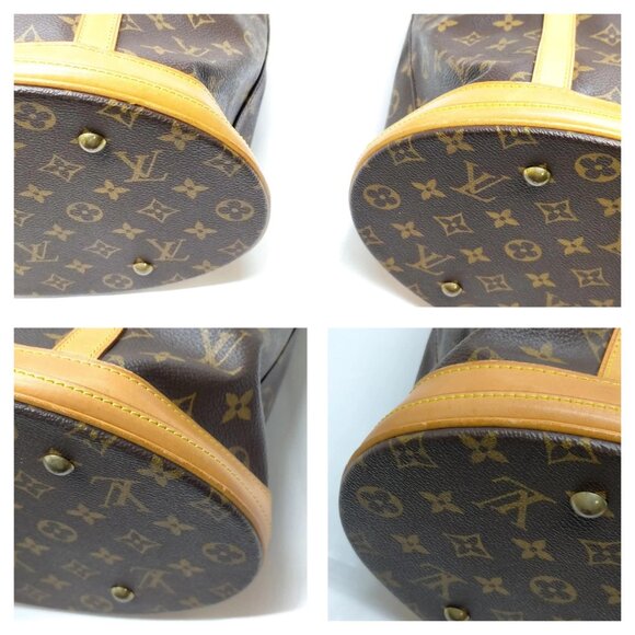 Authentic Louis Vuitton Bucket GM Brown Monogram Tote Bag mn672-121725 - Picture 6 of 16